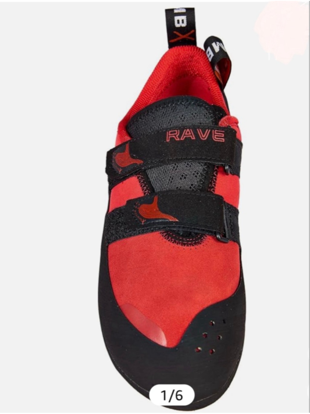NEW Climb X Rave Racing Red & Black Athletic Climbing Shoes Size 7